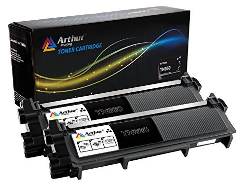 Arthur Imaging Compatible Replacement Combo Set for Brother TN630 TN660 (2 High Yield Black Toner Cartridge, 2-Pack)