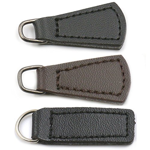 Bluemoona 6 Pcs 5 Zipper Fixer Repair Pull Tab PU leather Instant bag