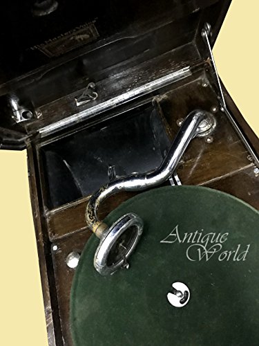 Antiques World Antique 1920's HMV Portable Vintage Picnic Gramophone In Turn Tables Musical Boxes Phonograph Collectables, Radio, Television & Telephony, Phonographs & Gramophones AWUSAHB 0168 - Thumbnail 3