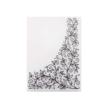 Healifty Diy Bump Embossing Template Stencil Folder For Album