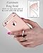 iPhone 6 Plus Case, iPhone 6S Plus Case, COOLQO Ultra-Thin 3in1 PC Hard Skin 360 Degree Rotating Ring Kickstand & [Tempered Glass Screen Protector] for Apple iPhone 6 Plus 5.5 Inch (Rose Gold)