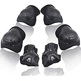 Wemfg Kids Protective Gear Set Knee Pads for Kids 3-14 Years Toddler Knee and Elbow Pads with Wrist Guards 3 in 1 for Skating Cycling Bike Rollerblading Scooter