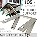 Universal Window AC Support - Air Conditioner Bracket - Support Air Conditioner Up to 105 lbs. - for 5000 BTU AC to 12000 BTU AC Units