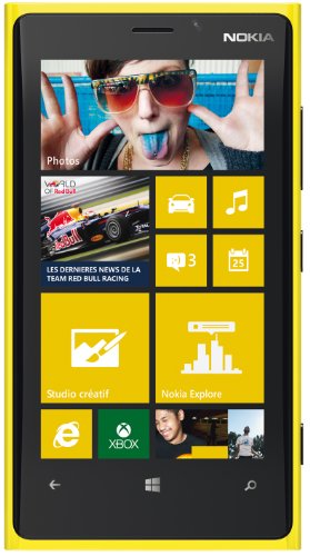 Nokia Lumia 920 - Smartphone (Windows, Wi-Fi), color amarillo [Importado de Francia]