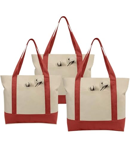 Amazon.com: Simpli-Magic Stylish Canvas Tote Bag with an External