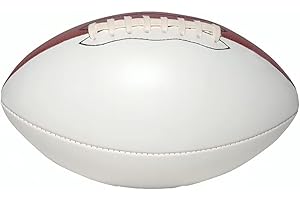 Ballstars Autograph Blank Mini 6 Inch Football | Official Size 1 | Football Trophy for Signing with Two White Panels