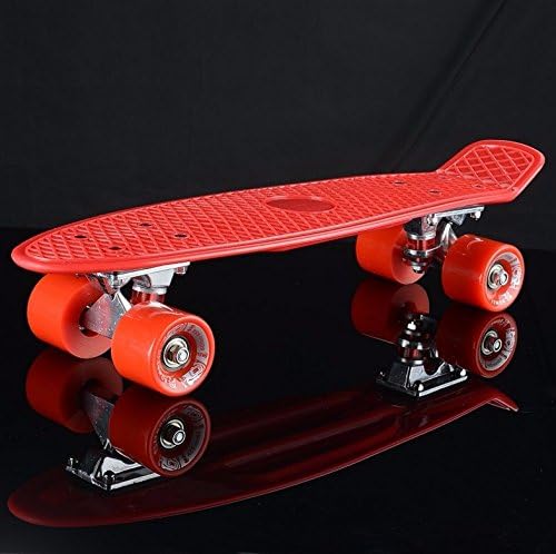 CGGHY Small Fish Plate Skateboard Children Adult Four Wheel Scooter Novice Banana Board Roundabout Road Brush, Travel