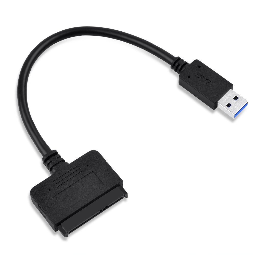 V.TOP USB 3.0 to 2.5 Inch SATA III Hard Driver Adapter - SATA to USB 3.0 Converter Cable for External SSD (Black)