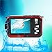 KINGEAR KG0008 Double Screens Waterproof Digital Camera 2.7-Inch Front LCD with 2.7inch Camera--Red