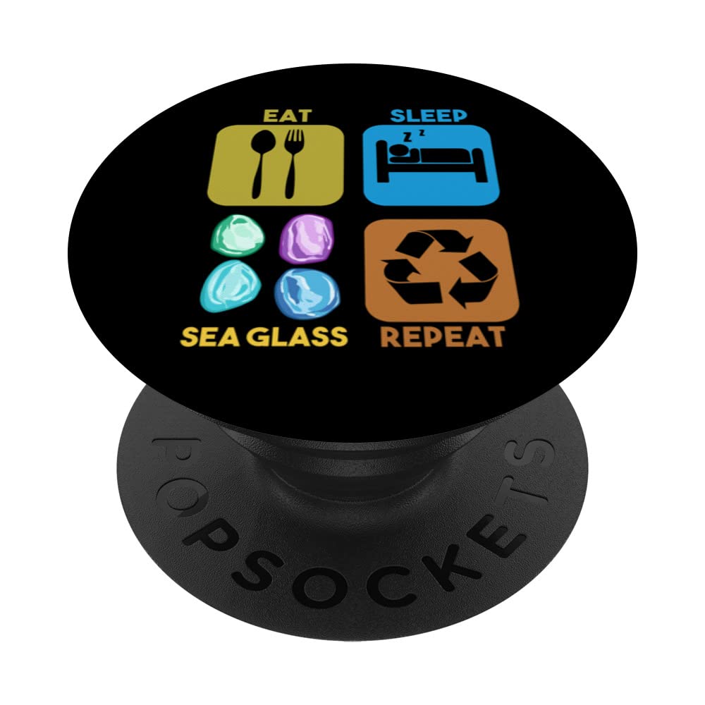 Sea Glass Collecting Beach Glass Quotes Beachcombing PopSockets Swappable PopGrip