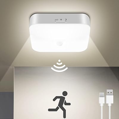 Toowell 10000mAh Rechargeable Motion Sensor Ceiling Light