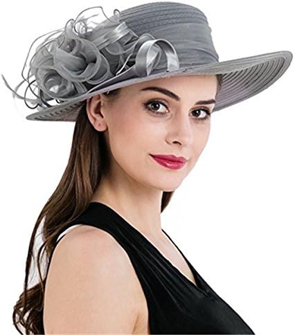 BellyAnna Boutique Church Summer Wide Brim Kentucky Derby Tea Party Wedding Hats