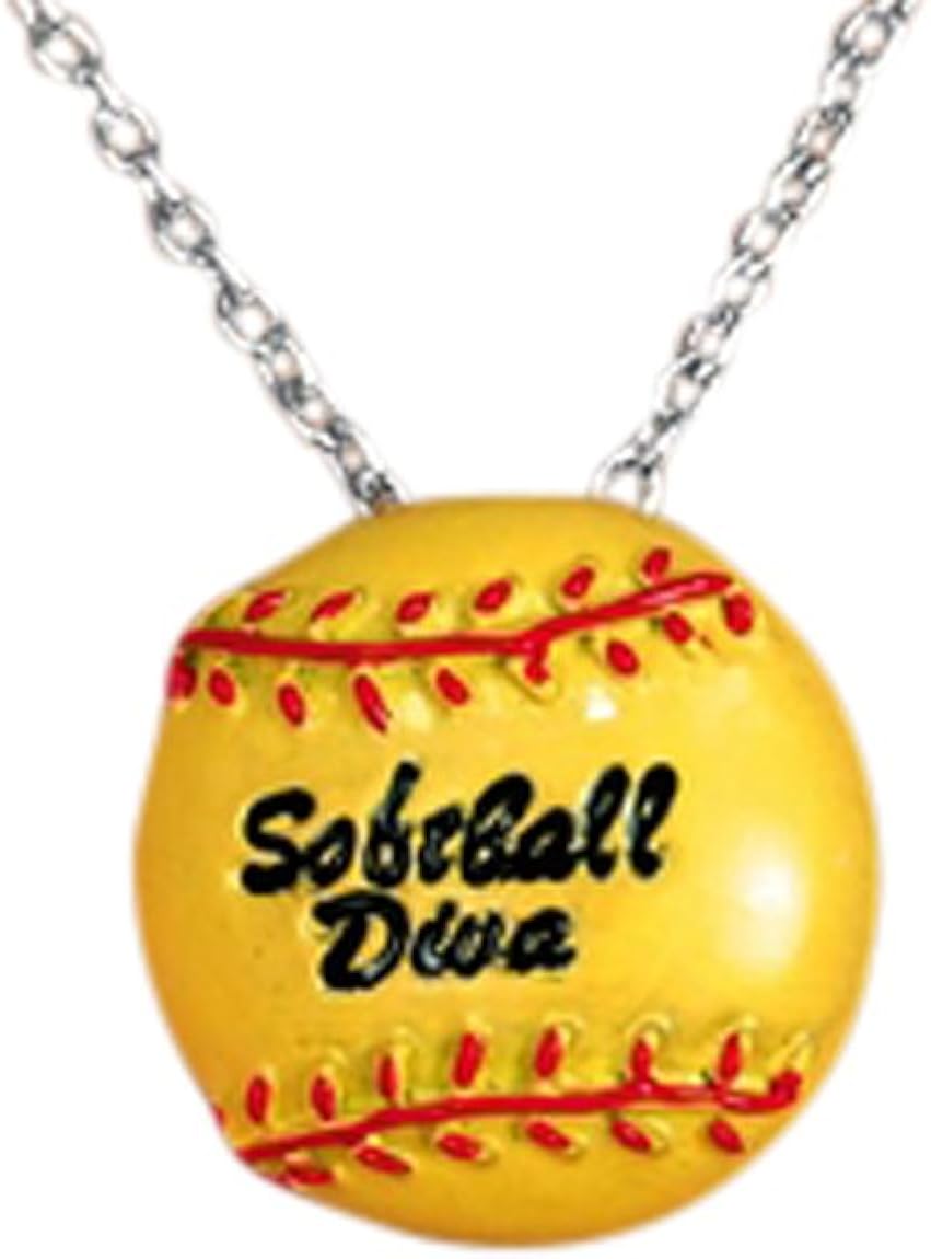 Softball Necklace, US Softball Necklace, Softball, Softball