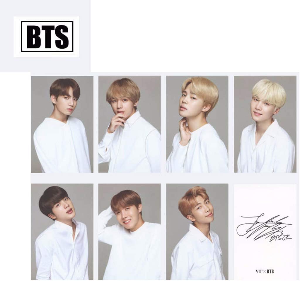 Kpop BTS Bangtan Boys Reprint signed Photo Postcard LOMO Cards Set Gift for A.R.M.Y 8PCS