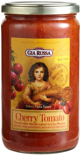 Gia Russa Cherry Tomato Pasta Sauce, 24-Ounce Glass Jars (Pack of 3)