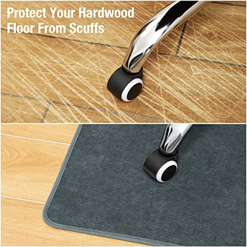 Yecaye Office Chair Mat for Hardwood Floor, 48"×36" Desk Chair Mat