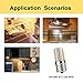DiCUNO E17 LED Bulb Dimmable, Under Microwave Oven Appliance Light, 4W (30W Incandescent Equivalent), Warm White 3000K, AC110-130V for Stove Top Lights, Kitchen Lighting (2-Pack)