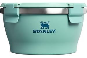 STANLEY Adventure Fresh-to-Table Leakproof Bowl 1 qt | Vacuum Insulated Food Container | Airtight Lid | Packable for Lunch & Meal Prep | Stainless Steel | BPA-Free | Dishwasher Safe | Spring Green