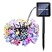 Joomer Cherry Blossom 50 LED Solar String Lights, Multi-Color