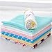 UINKE 8Pcs Baby Infant Newborn Bath Towel Washcloth Bathing Feeding Wipe Cloth Soft
