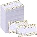 Supla 100 Pcs Christmas Holiday Table Setting Place Cards Gold Star Table Name Number Seating Cards Blank White Escort Cards Menu Tent Cards Wedding Guest Cards Buffet Cards for Party Dinner