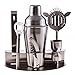Cocktail Shaker- Mixed Drinks Set Martini Mixer with Bottle Opener Jigger Shot Glass Strainer