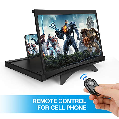 Achort 12'' Screen Magnifier for Cell Phone 3D MobileMagnifier Screen HD with Foldable Phone Stand Amplifier wth Camera… - Image 4