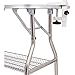 Flying Pig Heavy Duty Stainless Steel Pet Dog Cat Bone Pattern Rubber Surface Grooming Table with Arm/Noose (Black, 38