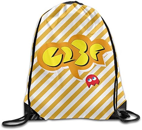 Uotis Pacman Drawstring Backpack Sack Bag