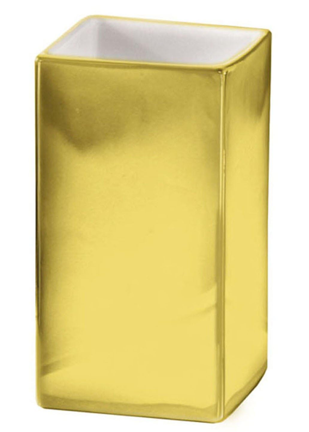 Kleine Wolke Glamour Bathroom Tumbler, Gold Porcelain — image 1