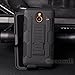 Cocomii Robot Belt Clip Holster Nokia Lumia 640 XL Case, Slim Thin Matte Kickstand Swivel Belt Clip Holster Reinforced Drop Protection Fashion Bumper Cover Compatible with Nokia Lumia 640 XL (Black)