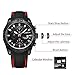 MEGIR Men's Quartz Wristwatch Luxury Fashion Chronograph Sport Business Gift for Male (Black)
