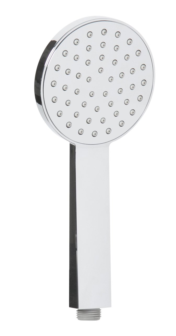 Croydex Keila Aqua Air Water Saving Shower Head - Chrome Single Function Handset with Rub Clean Nozzles, Universal ½” B.S.P. Connection, Sensational Shower Spray