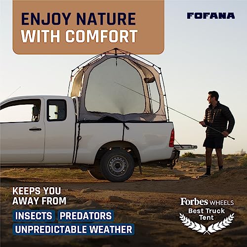 Truck Bed Tent Quick & Easy Automatic Setup Pickup Truck Tent for Mid