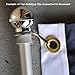 6 Foot Flag Pole Aluminum Spinning Flagpole for Grommet or House Flag