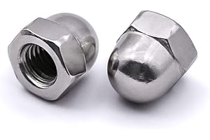 1/2-13 Acorn Hex Cap Dome Head Nuts, 304 Stainless Steel 18-8, Full Thead Coverage, 10 PCS
