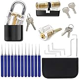Professional Practice Tool Lockset, Set with 3 Locks 17 pcs Tools