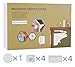 HUIRUI Baby Locks Safety Magnetic Cabinet Locks Set for Cabinet Drawer Childproof Lock Package Includes 4 Locks + 1 Key