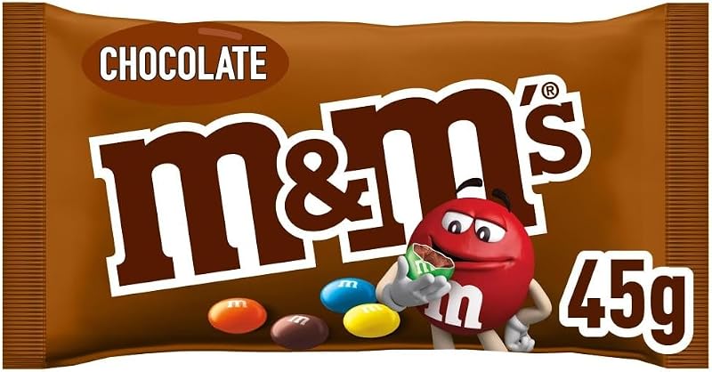 M&Ms Snack Em Bolas Coloridas De Tarde Com Leite (Sacos X 45g), Choco, 24 Unidade