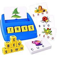 DoYay Matching Letter Game,Letter Spelling and Reading Memory Game for Preschool Kindergarten 3 and 4 Letter Picture Matching Game for Kids Educational Learning Toys for Boys Girls 3 Years and up