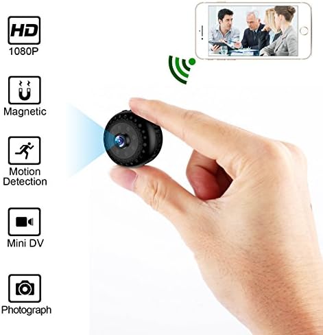 WIFI Hidden Camera Spy Camera HoHoProv HD 1080P Wireless Portable Security Camera With Night Vision and Motion Detection