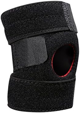 Knee Sleeve , Knee Brace Best Compression for Pain Relief, Injury Recovery Open-Patella Stabilizer with Adjustable Strapping &amp; Extra-Thick Breathable Neoprene Sleeve Knee Support