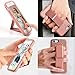 iPhone 8 Case, iPhone 7 Case, iPhone 7 Case with Stand, ZVEdeng Protective Dual Layer Case Hand Strap Vertical and Horizontal Stand Foldable Kickstand Cover for Apple iPhone 7/8 4.7'' Rose Gold