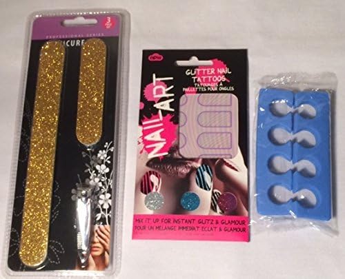 Fancy Glitter Manicure Pedicure Nail Grooming Set