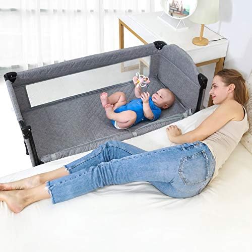 Angelbliss 4 in 1 Baby Beside Sleeper Portable Crib with