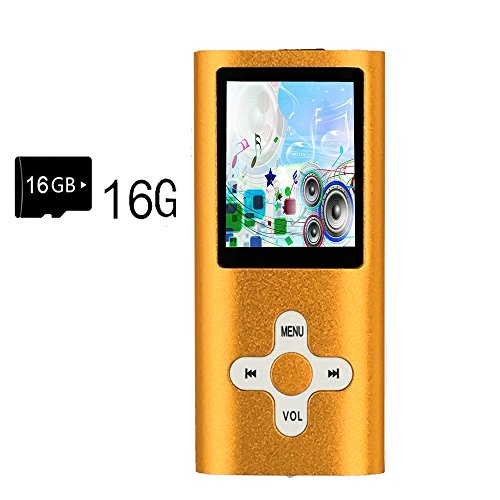 MP3 Player/Music Player,EVASA with a 16 GB TF Card Portable Digital Music Player/Video/Voice record/FM Radio/E-Book Reader,Ultra Slim 1.8''Screen