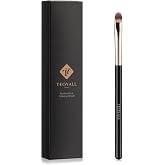 TEOYALL Flat Rounded Concealer Brush, Synthetic Precise Spot Coverage Brush | Targets blemishes and under eyes precisely. Blends concealer seamlessly for natural coverage. Works with cream and liquid