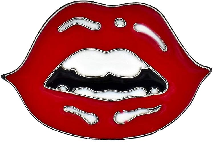 Lilie Crea Pin S En Email Bouche Rouge Sexy Epinglette Levres Rouges Broche Bouche Amazon Fr Bijoux