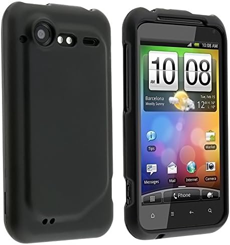 Rubberized Black Hard Protector Case Cover For HTC Droid Incredible 2 ADR6350