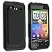 Rubberized Black Hard Protector Case Cover For HTC Droid Incredible 2 ADR6350
